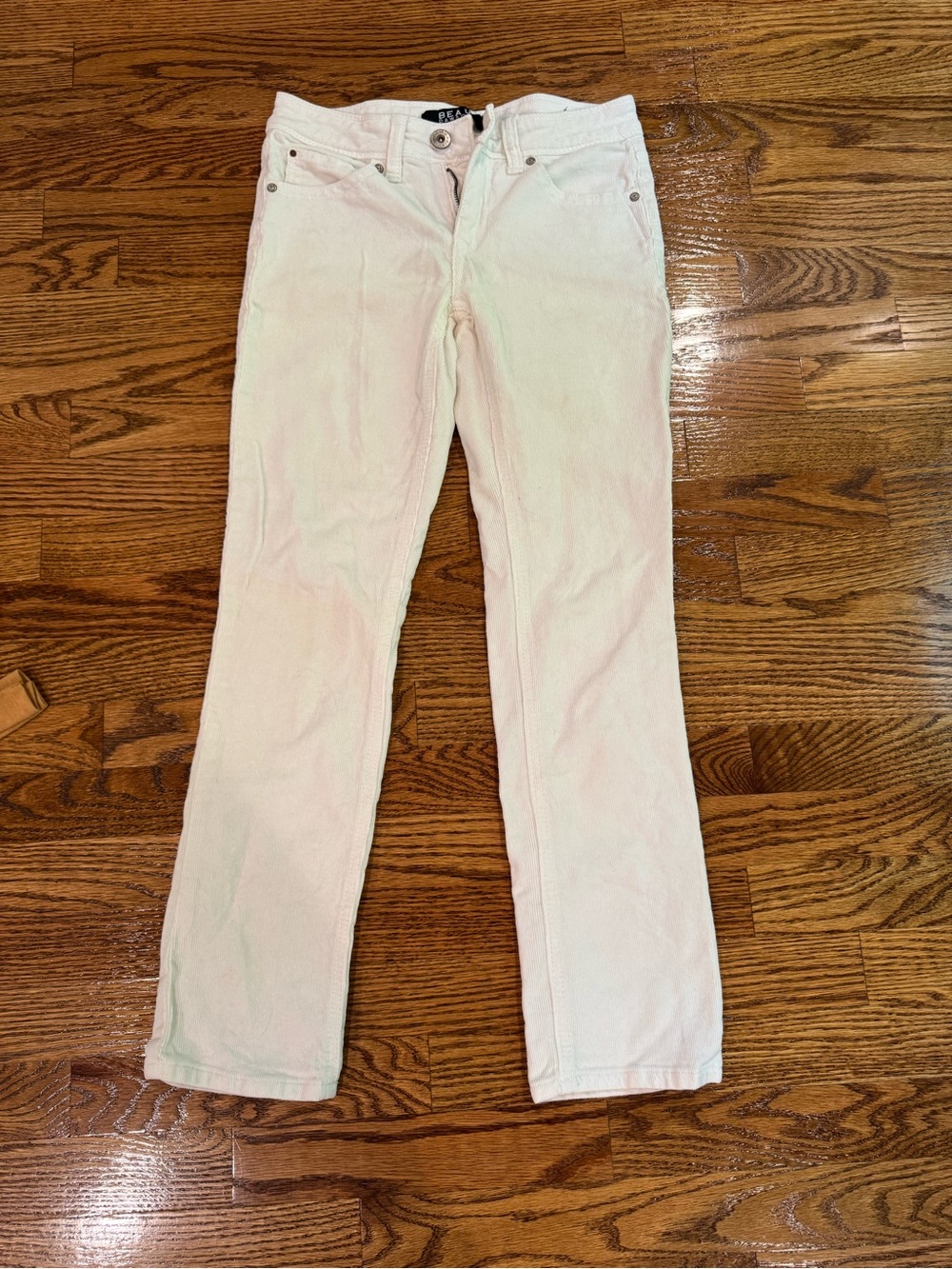 Women’s ivory corduroy skinny pants size 4 petite
